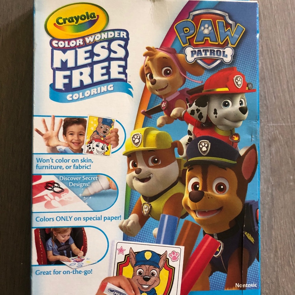 Crayola Color Wonder PAW Patrol Coloring Set - Red, Blue, Yellow